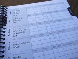 carnet entrainement crossfit
