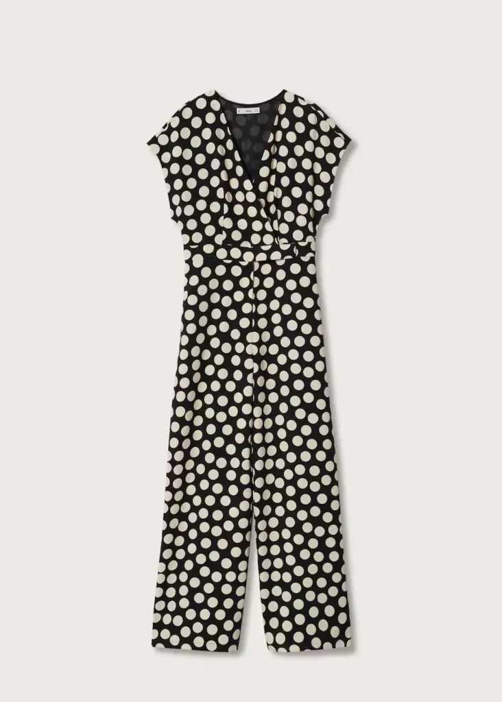 combinaison mango pois tendance