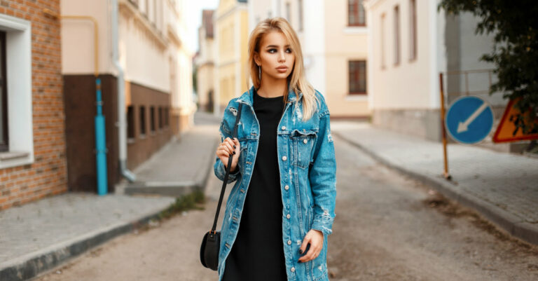 veste en jean tendance idée look printemps été