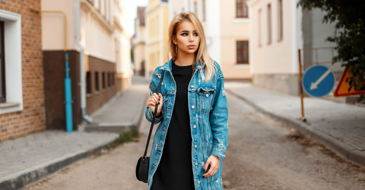 veste en jean tendance idée look printemps été