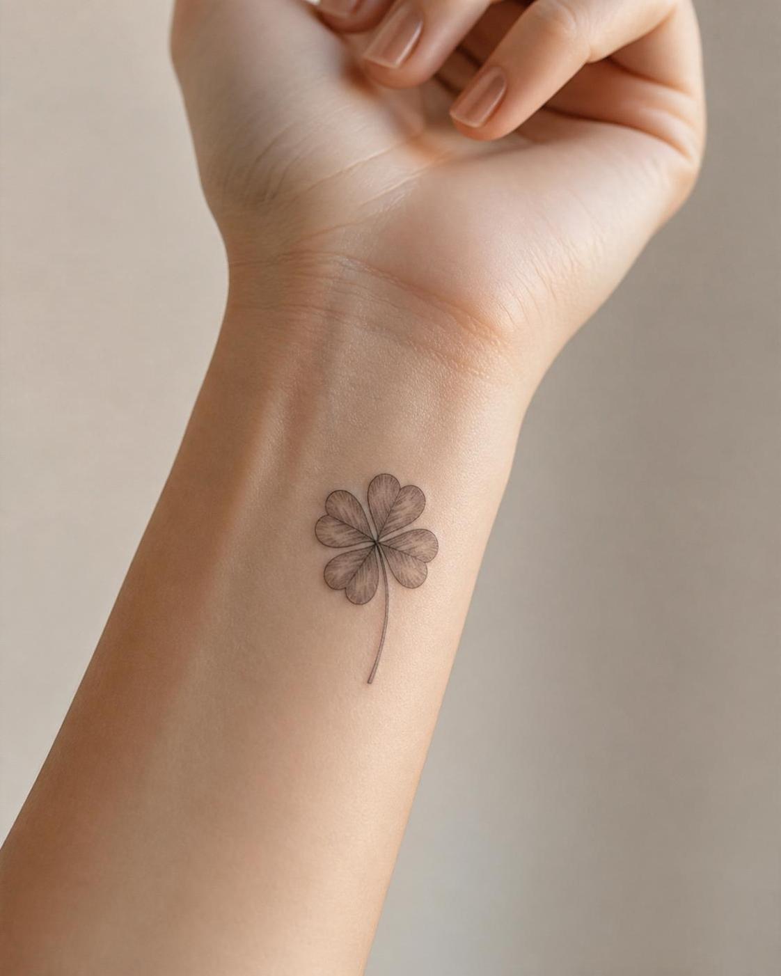 découvrez la signification profonde du tatouage de trèfle à 4 feuilles, un symbole porte-bonheur chargé de chance et de protection.