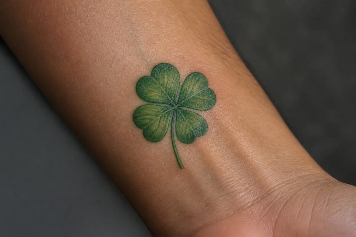 découvrez la signification profonde du tatouage de trèfle à 4 feuilles, un symbole porte-bonheur chargé d'histoire et de mystère.