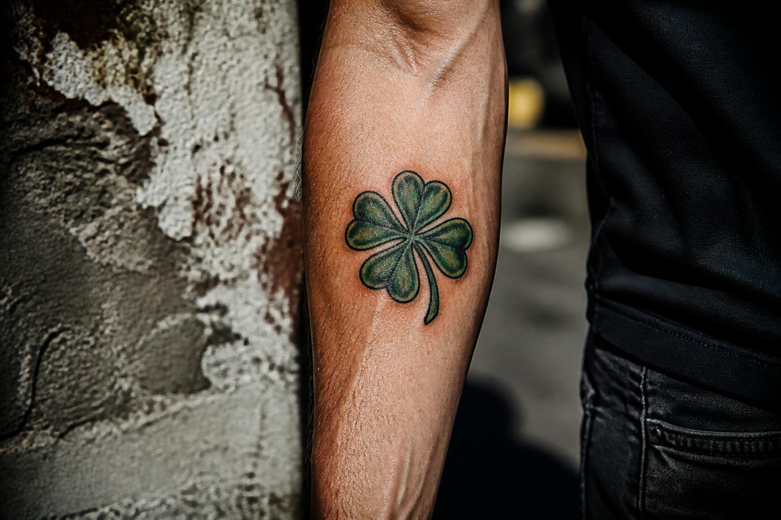 découvrez la signification profonde du tatouage de trèfle à 4 feuilles, un symbole emblématique de chance et de protection qui inspire de nombreux passionnés d'art corporel.