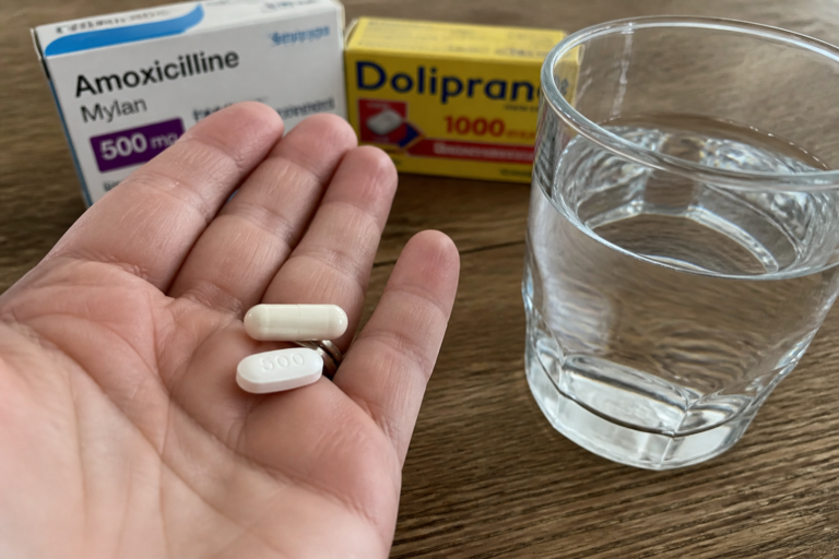 Amoxicilline et Doliprane : peut-on les prendre en même temps ?