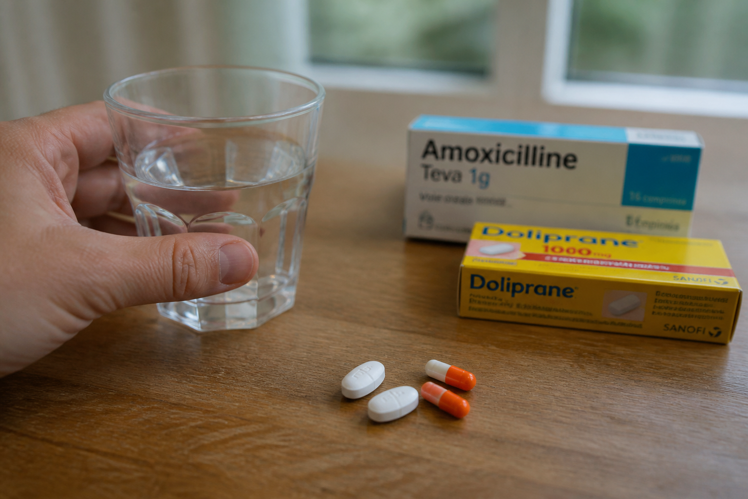 Amoxicilline et Doliprane : peut-on les prendre en même temps ?