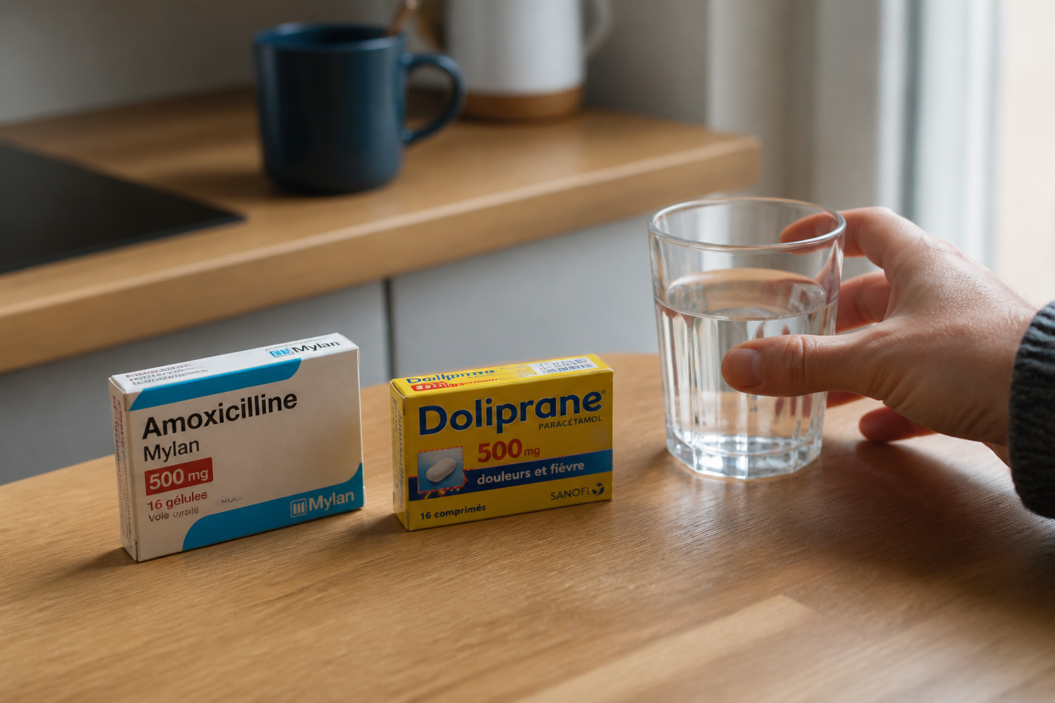 Amoxicilline et Doliprane : peut-on les prendre en même temps ?