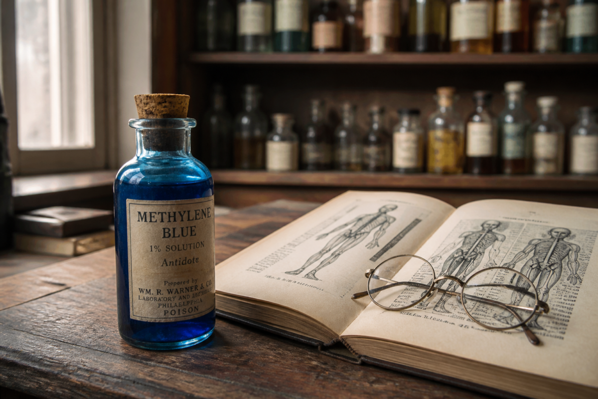 Bleu de méthylène : l'ancêtre oublié qui revient en force à la pharmacie