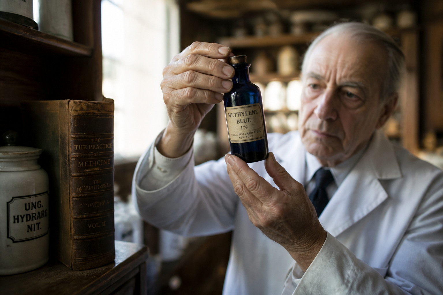 Bleu de méthylène : l'ancêtre oublié qui revient en force à la pharmacie