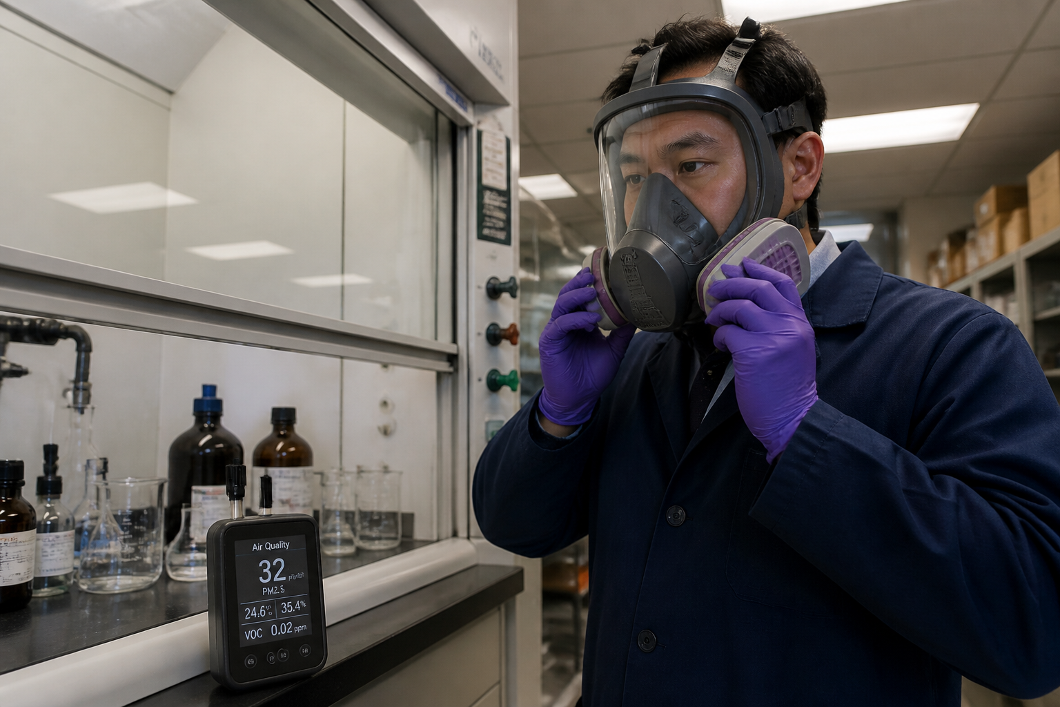 Protection respiratoire au labo : quels équipements pour quels risques ?