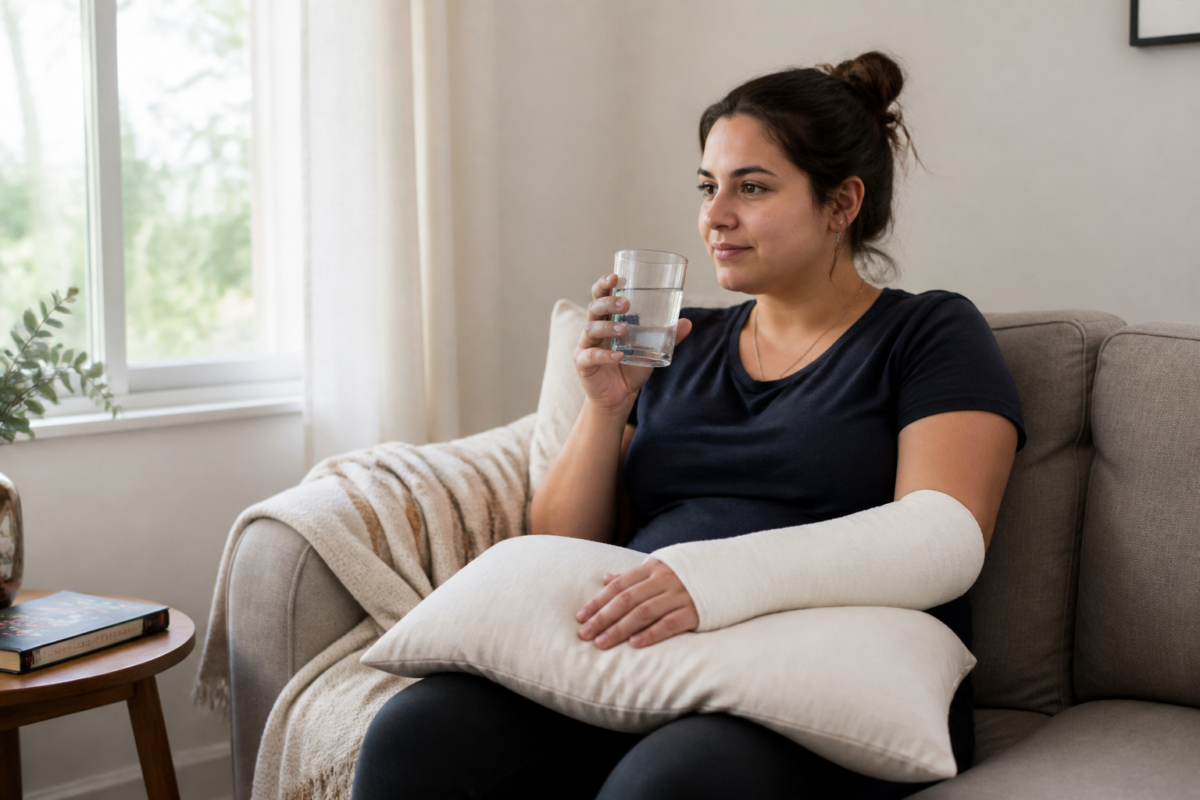 Vivre avec un plâtre au bras : astuces pour les gestes du quotidien