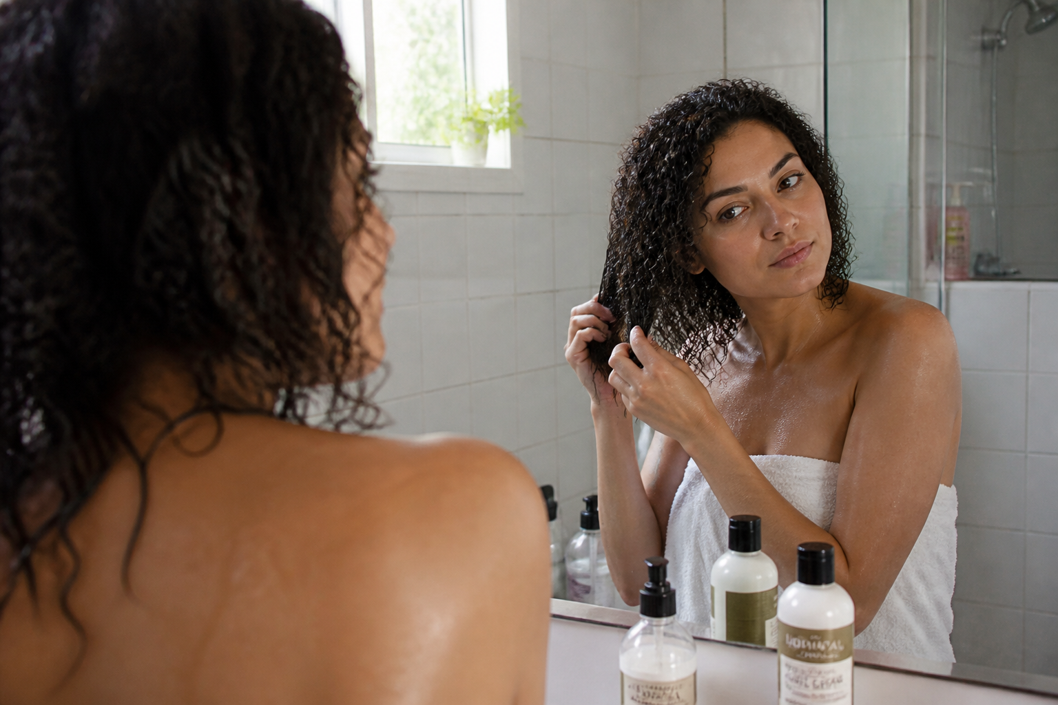 Coiffer des cheveux bouclés : routine simple pour définir les boucles