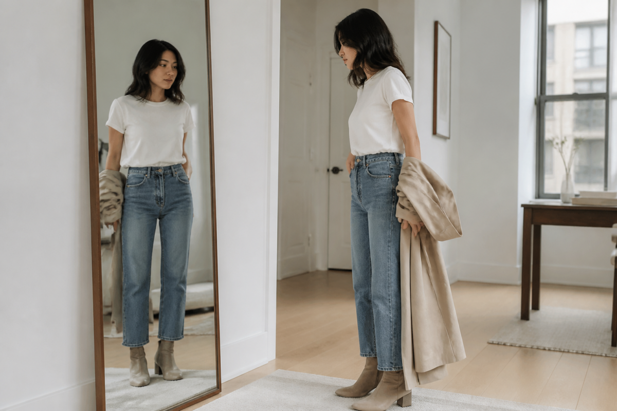 Jean droit femme : comment le porter sans casser la silhouette ?