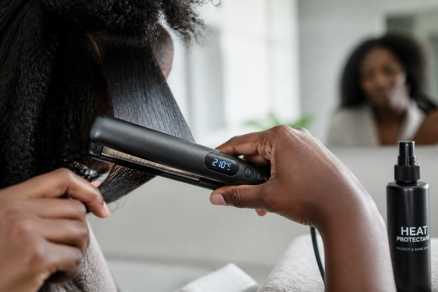 Meilleur lisseur cheveux crépus : plaques, température et protection à vérifier