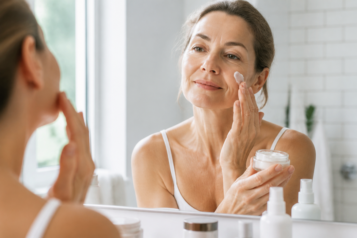 Meilleure crème visage ménopause : quels actifs privilégier après 50 ans ?
